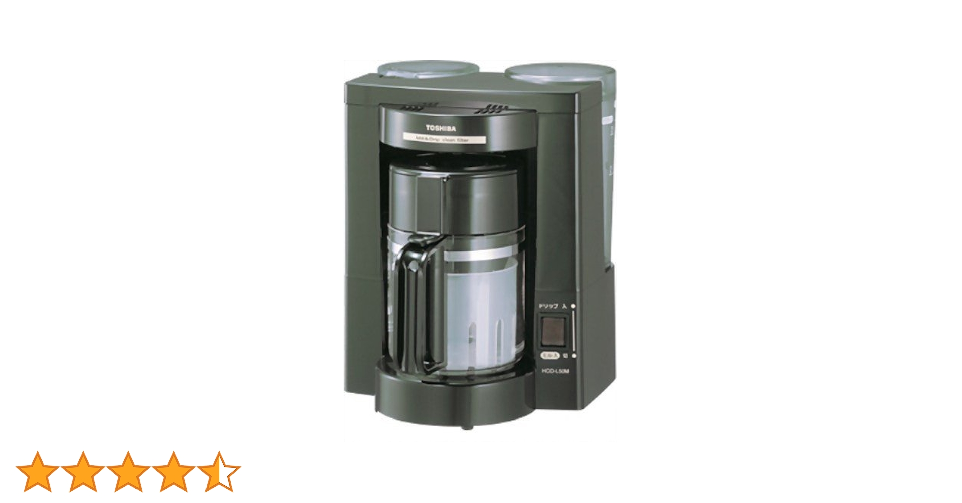 Amazon | TOSHIBA コーヒーメーカー ブラック HCD-L50M(K